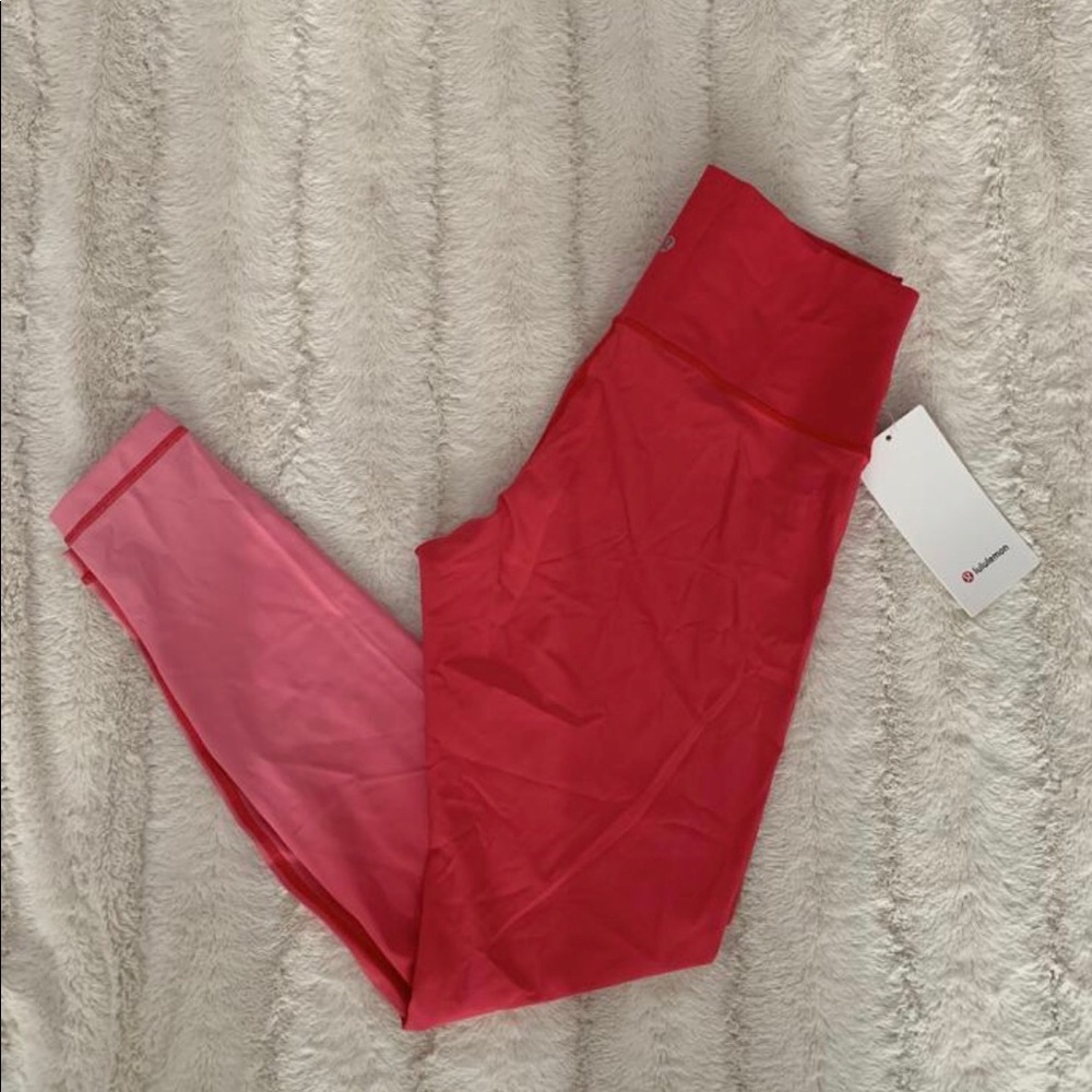 Lululemon Tye Dye Pink Wundunders NWT size 10